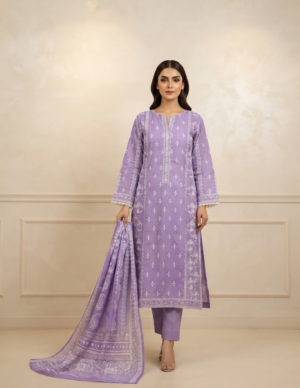 Bin Saeed Printed Lawn Ensemble