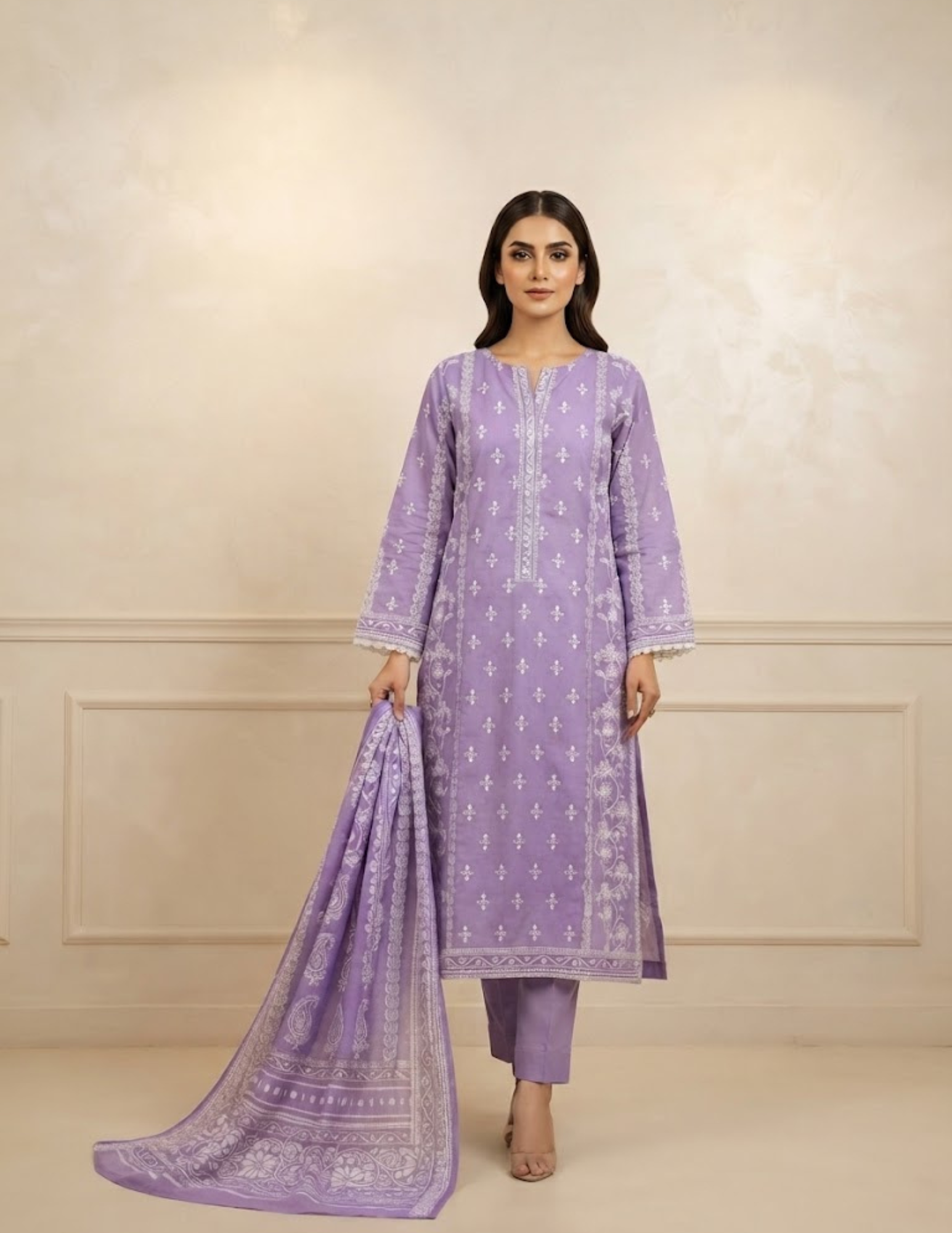 Bin Saeed Printed Lawn Ensemble